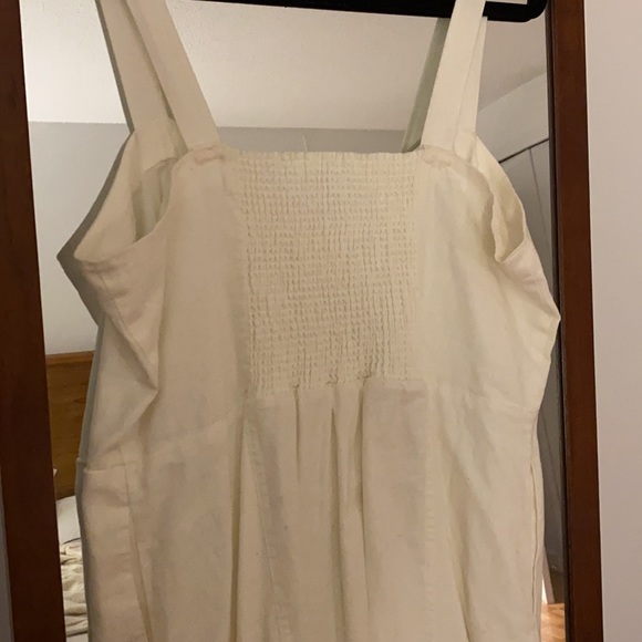 White Smocked Back Madewell Mini Dress - Picture 5 of 5